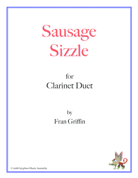 Free Sheet Music Sausage Sizzle For Clarinet Duet