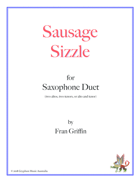 Sausage Sizzle For Saxophone Duet Sheet Music