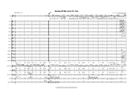 Saving All My Love For You Female Vocal With Big Band Key Of Ab Sheet Music