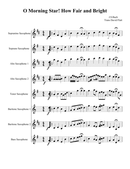 Free Sheet Music Saxophone Festival Series 16 Bach Chorales For Sax Choir