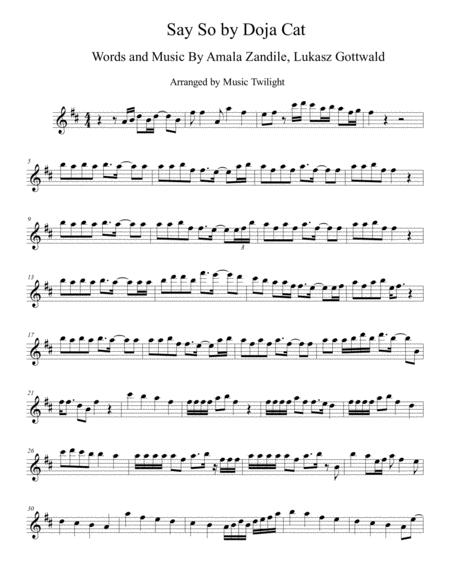 Say So Sheet Music