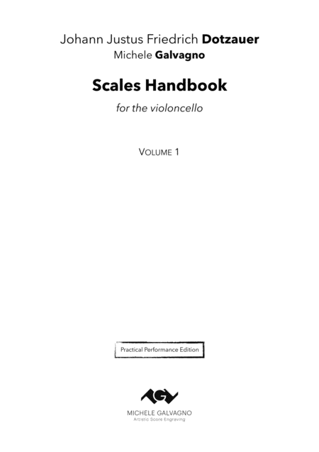 Free Sheet Music Scales Handbook For The Cello Volume 1