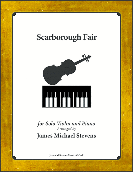 Scarborough Fair Solo Violin Piano Sheet Music