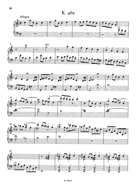 Scarlatti Sonata In C Major K460 L324 Original Version Sheet Music