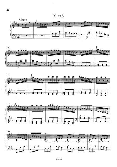 Scarlatti Sonata In C Minor K116 L452 Original Version Sheet Music