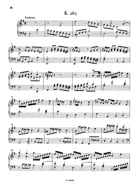 Scarlatti Sonata In E Minor K263 L321 Original Version Sheet Music