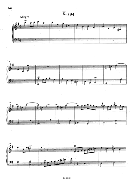 Scarlatti Sonata In E Minor K394 L275 Original Version Sheet Music