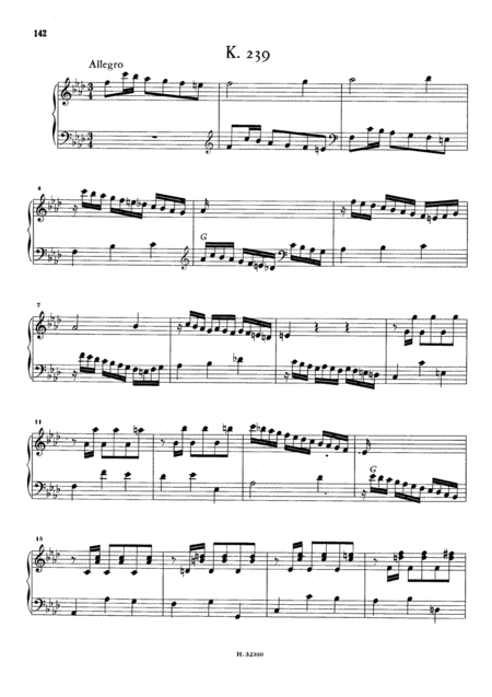 Free Sheet Music Scarlatti Sonata In F Minor K239 L281 Original Version