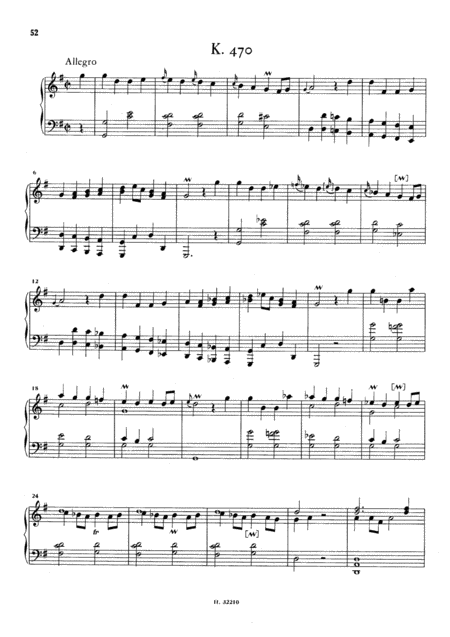 Scarlatti Sonata In G Major K470 L304 Original Version Sheet Music