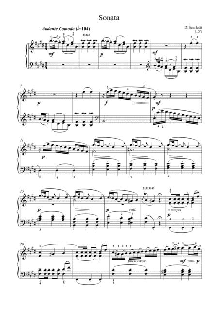 Free Sheet Music Scarlatti Sonata K 380 In E Major