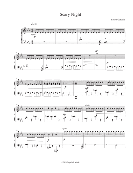 Scary Night Sheet Music