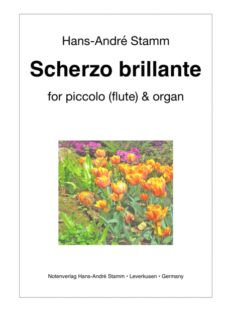 Scherzo Brillante For Piccolo Flute And Organ Sheet Music