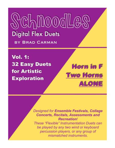 Schnoodles 32 Easy Duets For Horn In F Sheet Music