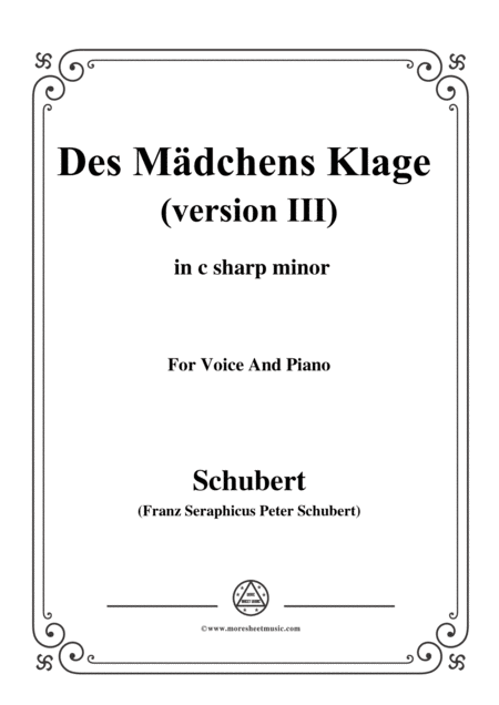 Free Sheet Music Schubert Romanze In B Flat Major For Voice And Piano