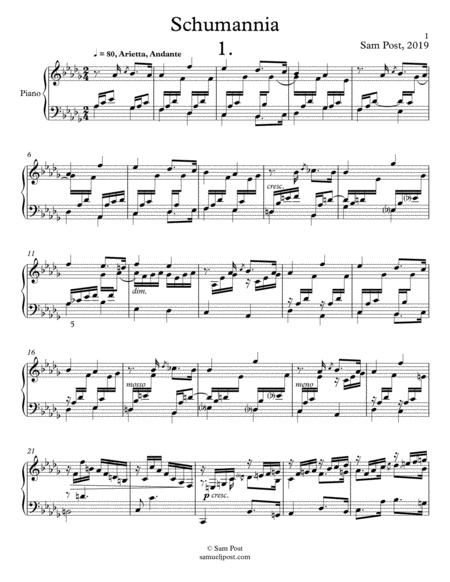 Free Sheet Music Schumannia Op 37