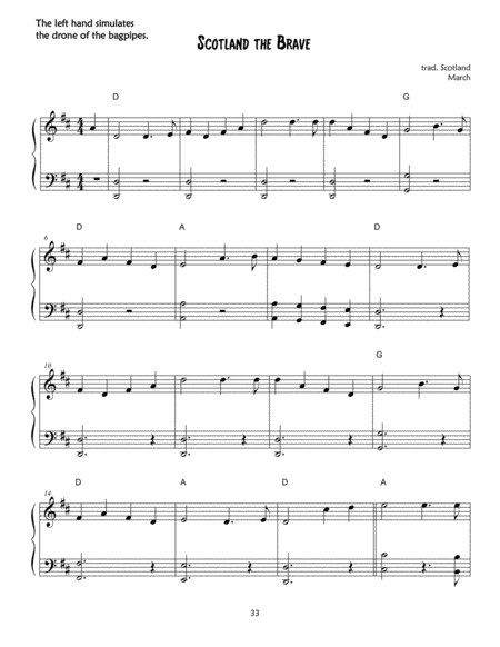 Scotland The Brave Scottish March Sheet Music