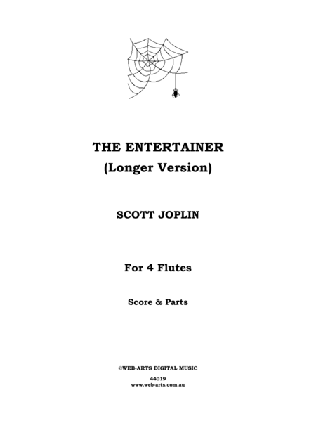 Scott Joplin Entertainer Longer Version Sheet Music