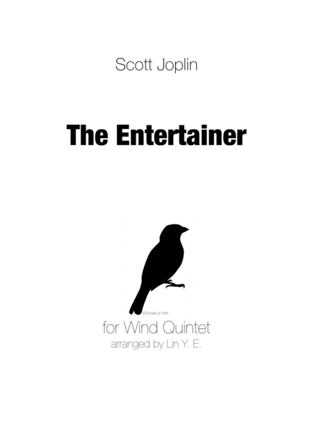 Scott Joplin The Entertainer For Wind Quintet Sheet Music