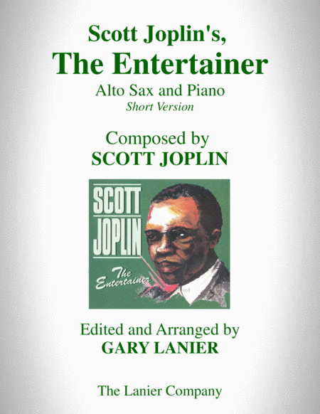 Scott Joplins The Entertainer Alto Sax And Piano With Alto Sax Part Sheet Music