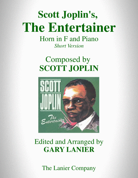 Scott Joplins The Entertainer Horn In F And Piano With Horn In F Part Sheet Music