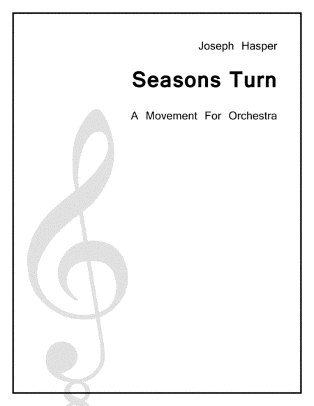 Free Sheet Music Seasons Turn Andante From Symphony No 1 Score Only