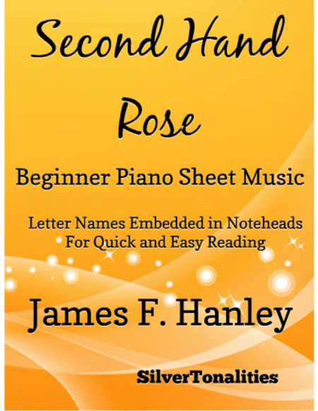 Second Hand Rose Beginner Piano Sheet Music Sheet Music