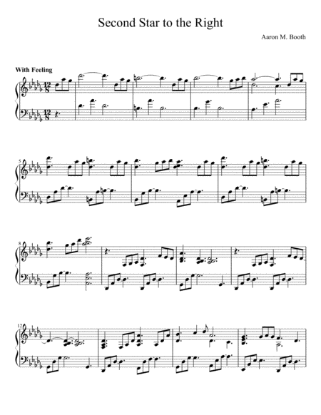 Second Star To The Right Sheet Music