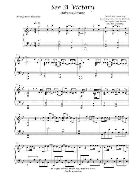 See A Victory Elevation Worship Sheet Music Advanced Sheet Music