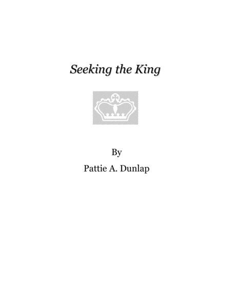 Seeking The King Sheet Music