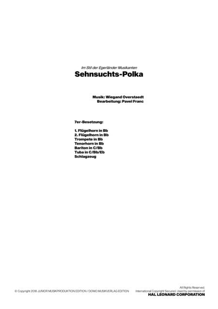 Free Sheet Music Sehnsuchts Polka