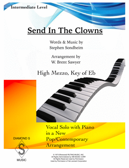 Free Sheet Music Send In The Clowns High Mezzo Key Of Eb