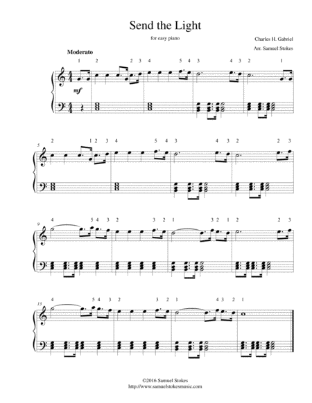 Send The Light For Easy Piano Sheet Music