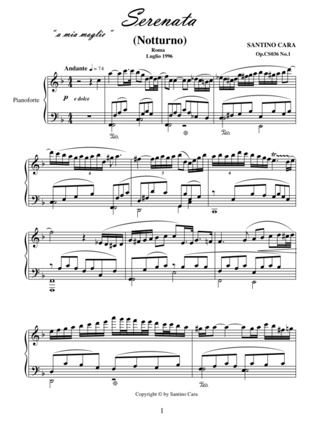 Free Sheet Music Serenade And Contredanse For Piano