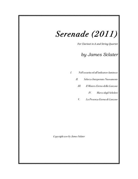 Free Sheet Music Serenade For Clarinet In A And String Quartet