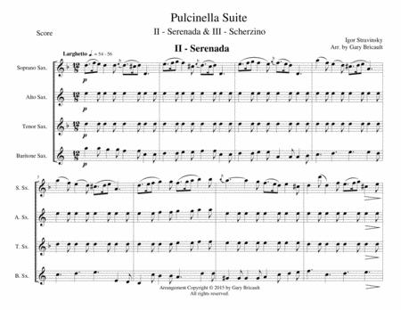 Serenade From Pulchinella Sheet Music