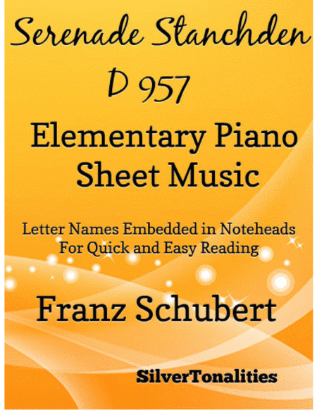 Serenade Number 4 Standchen D957 Elementary Piano Sheet Music Sheet Music