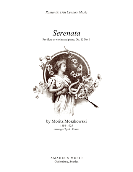 Free Sheet Music Serenata Op 15 No 1 For Flute Or Violin And Piano G Major