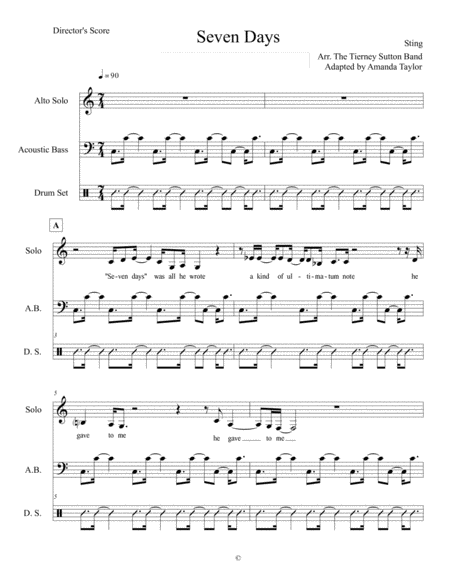 Seven Days Sheet Music