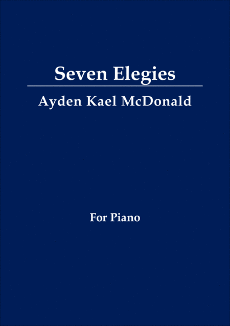 Free Sheet Music Seven Elegies