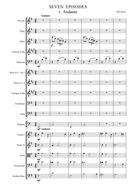 Seven Episodes Sheet Music