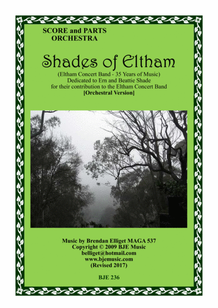 Free Sheet Music Shades Of Eltham Orchestra