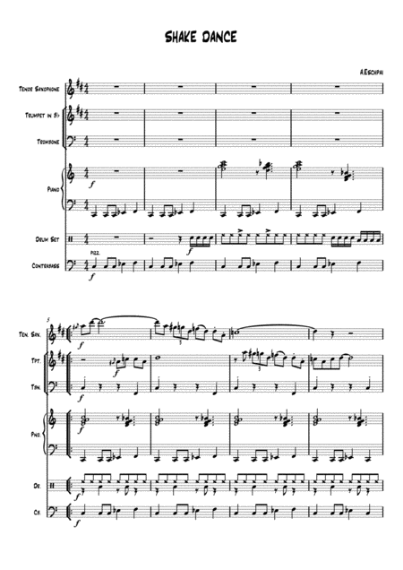 Free Sheet Music Shake Dance