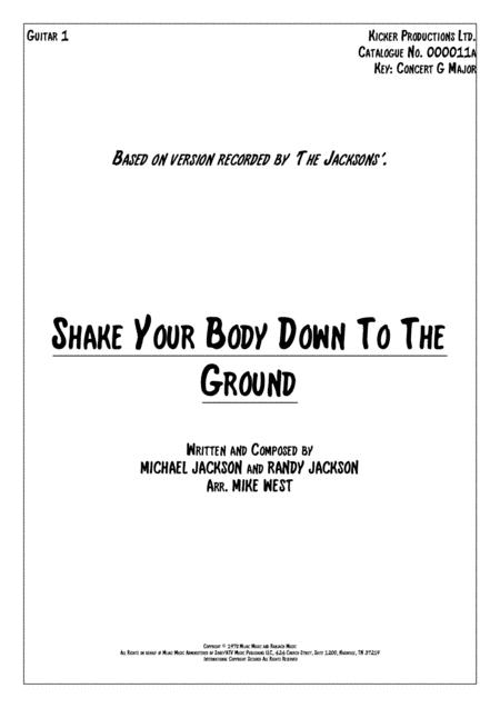 Free Sheet Music Shake Your Body Down To The Ground Guitar