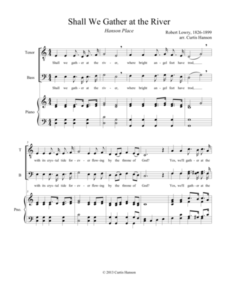 Shall We Gather At The River Tbb Sheet Music