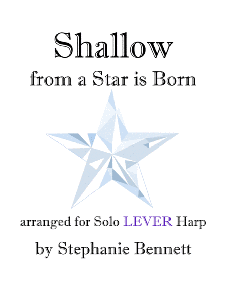 Shallow From A Star Is Born Lever Harp Arrangement Sheet Music