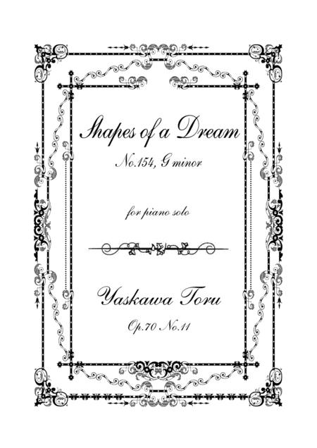 Shapes Of A Dream No 154 G Minor Op 70 No 11 Sheet Music