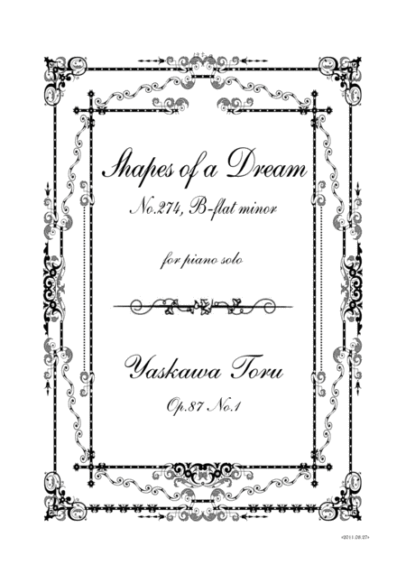 Free Sheet Music Shapes Of A Dream No 274 B Flat Minor Op 87 No 1