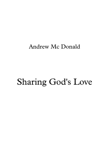 Sharing Gods Love Sheet Music