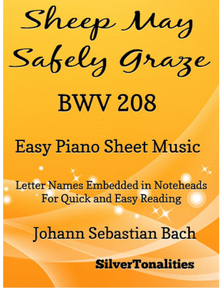 Free Sheet Music Sheep May Safely Graze Easy Piano Sheet Music