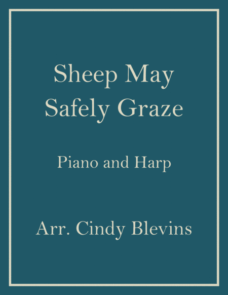 Sheep May Safely Graze Piano And Harp Duet Sheet Music